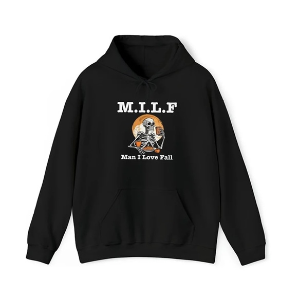 Man I Love Fall, Hooded Sweatshirt - Picture 1 of 5
